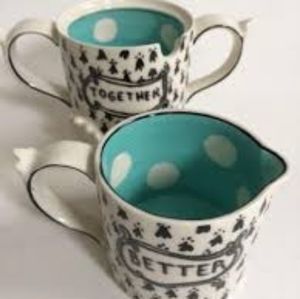 Anthro Molly Hatch Better Together Sugar & Creamer Set